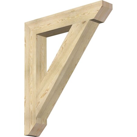 Ekena Millwork Traditional Slat Rough Sawn Bracket, Douglas Fir, 6"W x 38"D x 44"H BKT06X38X44TRA06RDF